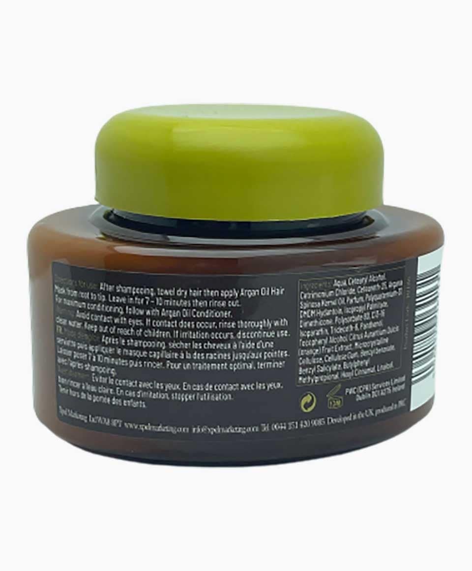 XHC Xpel Hair Care Argan Oil Hydrating Hair Mask jar showing the creamy hair treatment for deep moisture and hair nourishment.