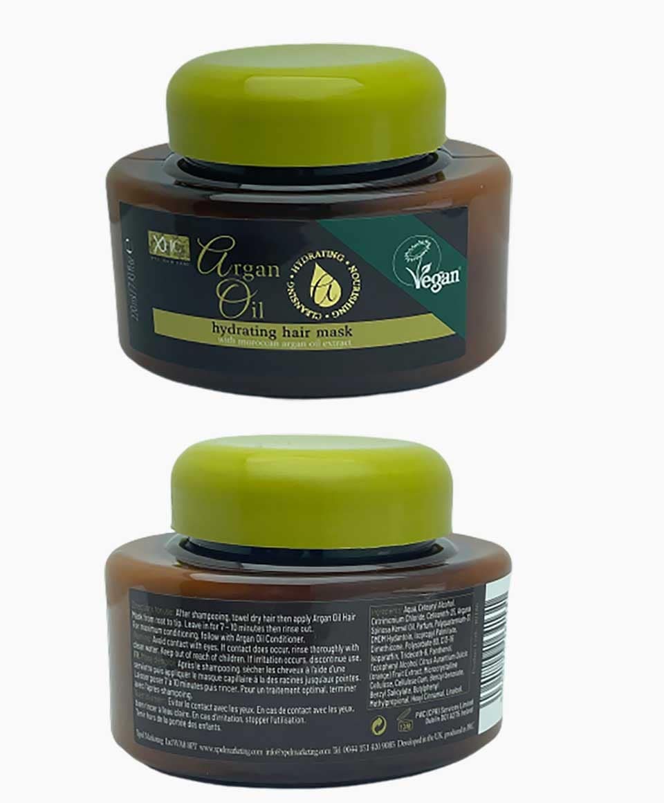 XHC Xpel Hair Care Argan Oil Hydrating Hair Mask, nourishing hair treatment with argan oil for shiny, smooth hair.