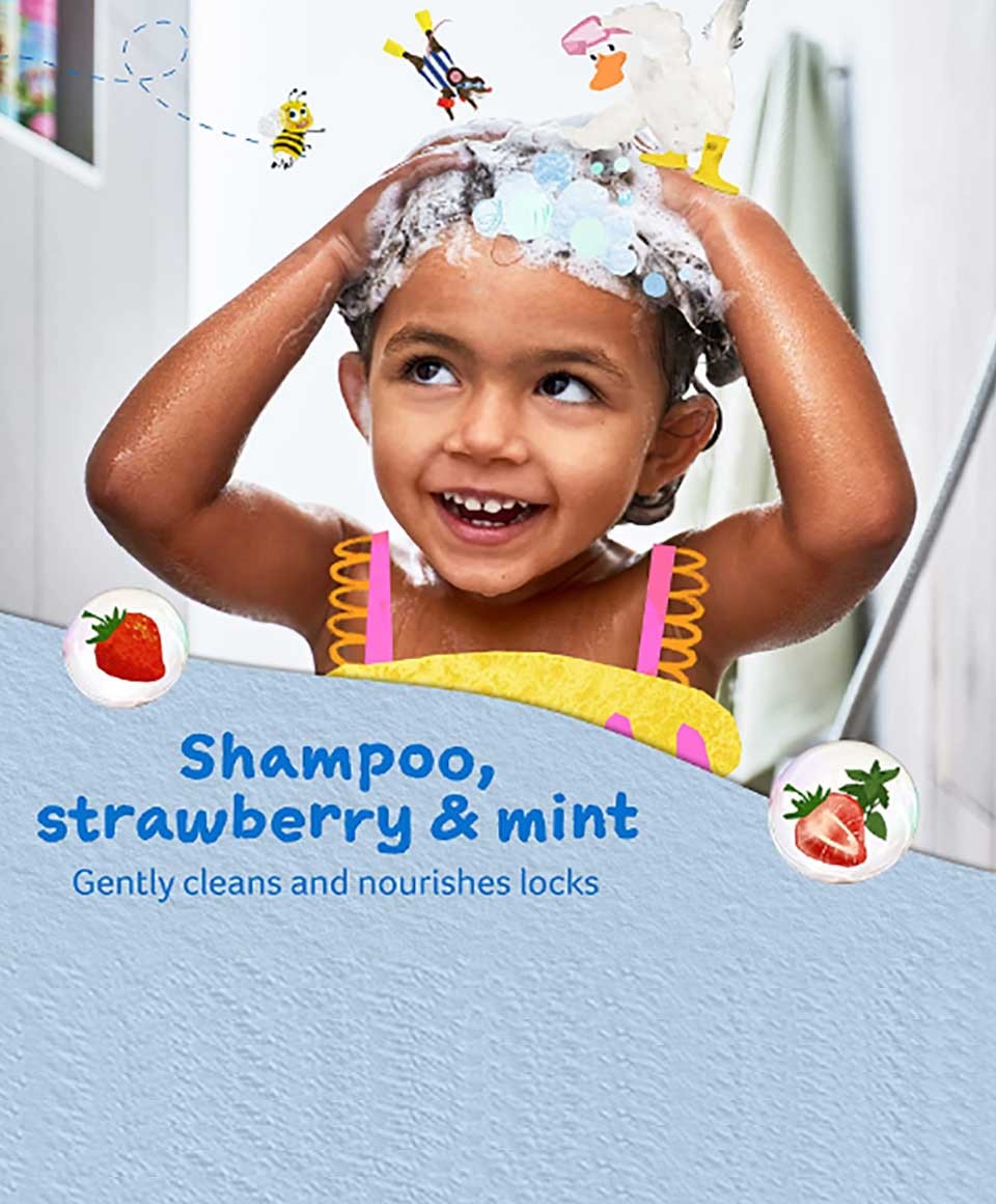 Shampoo Strawberry & Organic Mint