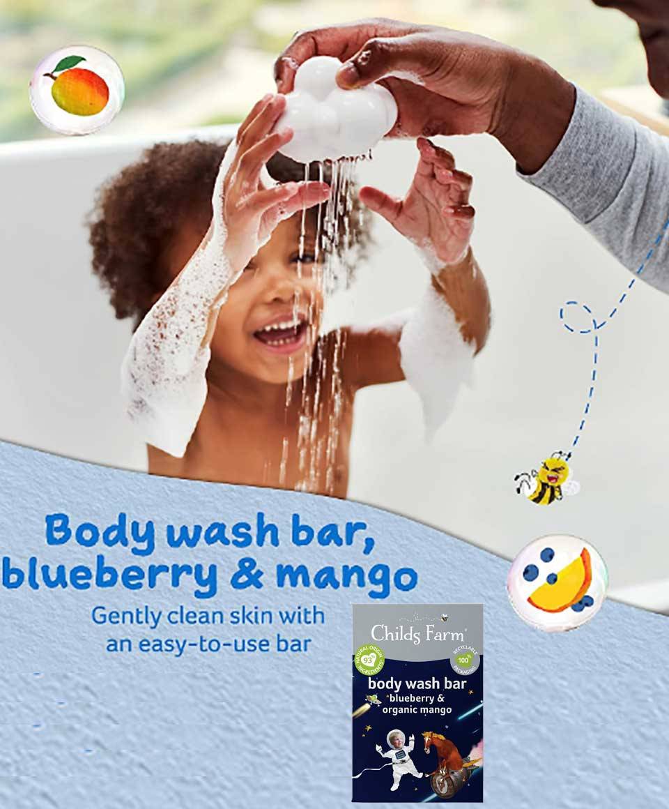 Body Wash Bar Blueberry & Organic Mango