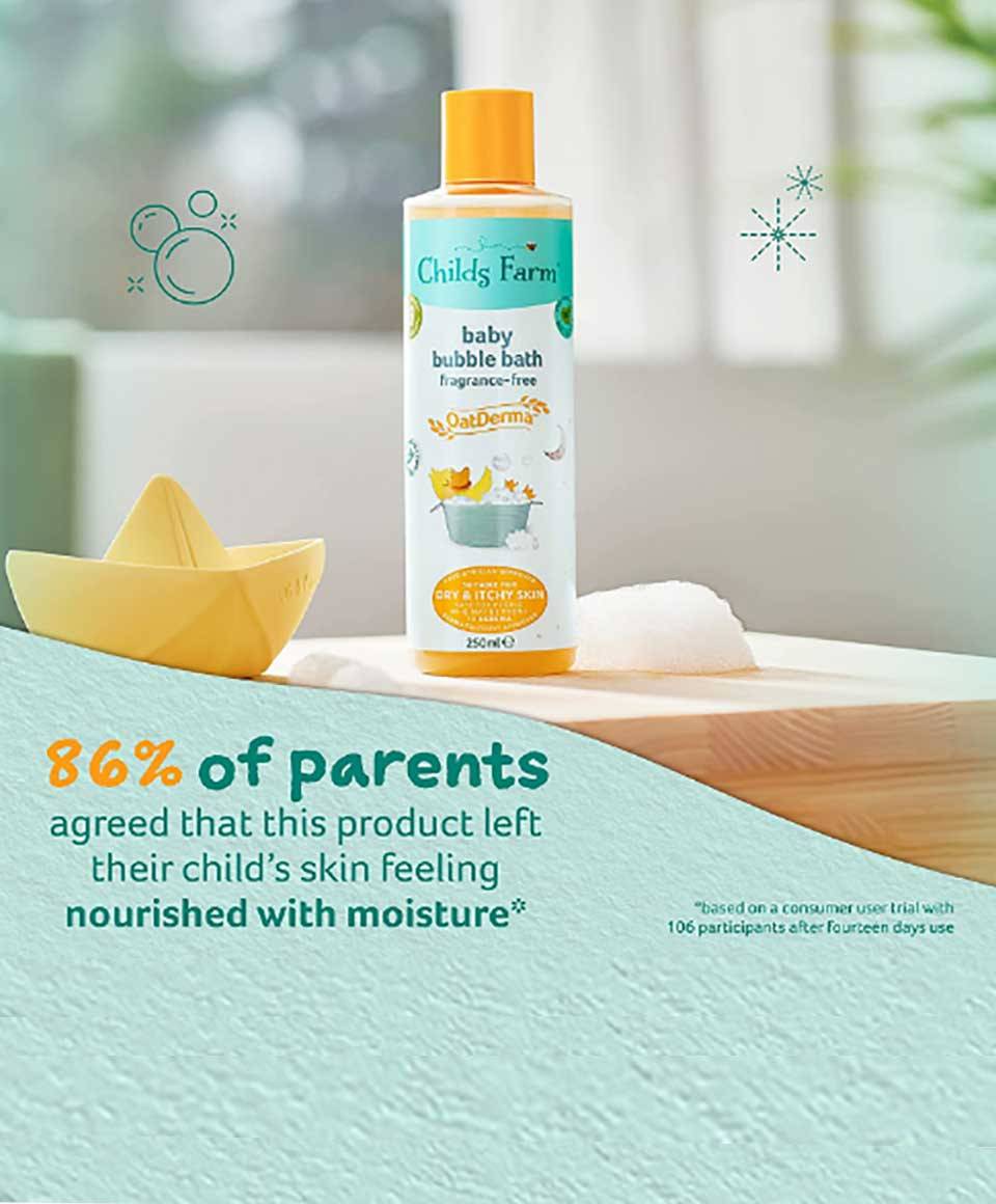 Oat Derma Fragrance Free Baby Bubble Bath