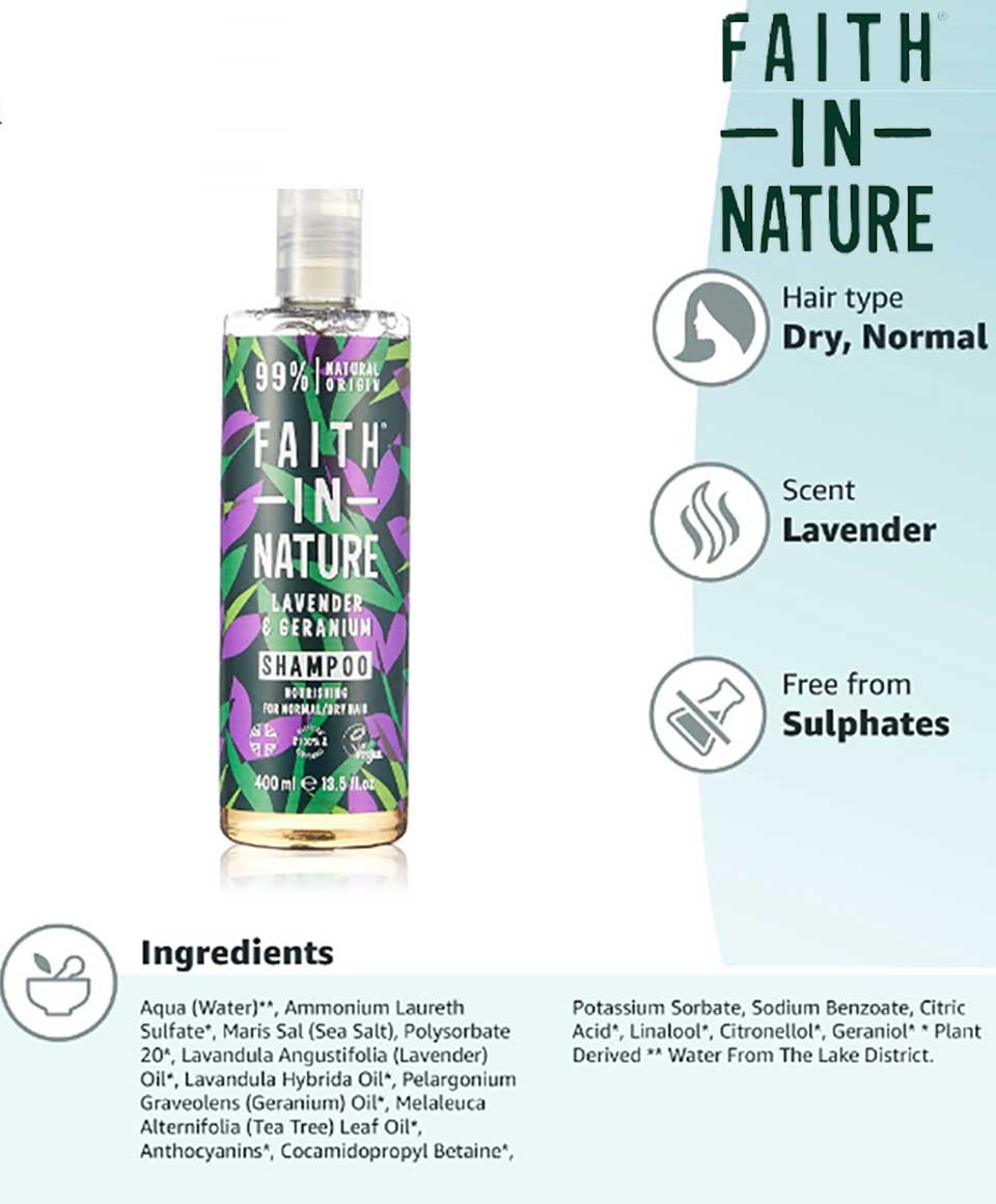 Faith In Nature Lavender & Geranium Shampoo
