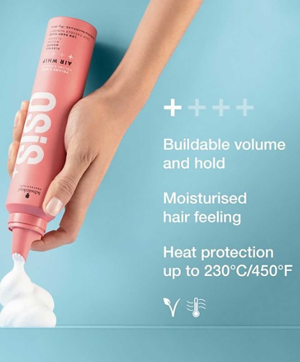 Osis Plus Volume And Body Air Whip Flexible Mousse