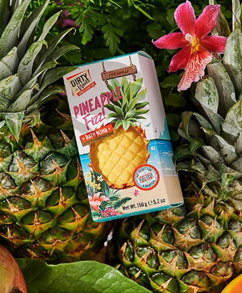 Dirty Works Pineapple Fizz Bath Bomb