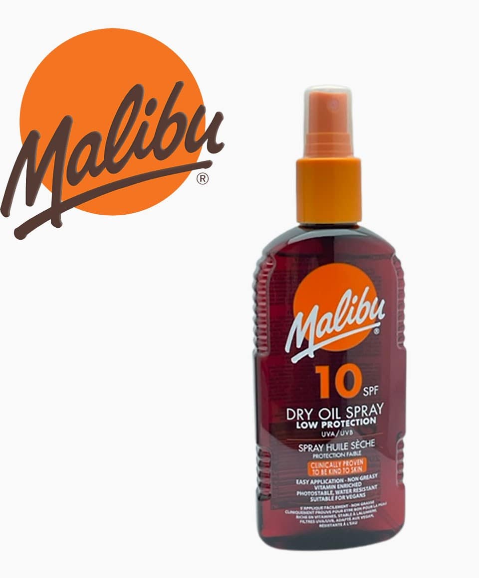 Malibu Low Protection Dry Oil Spray SPF10