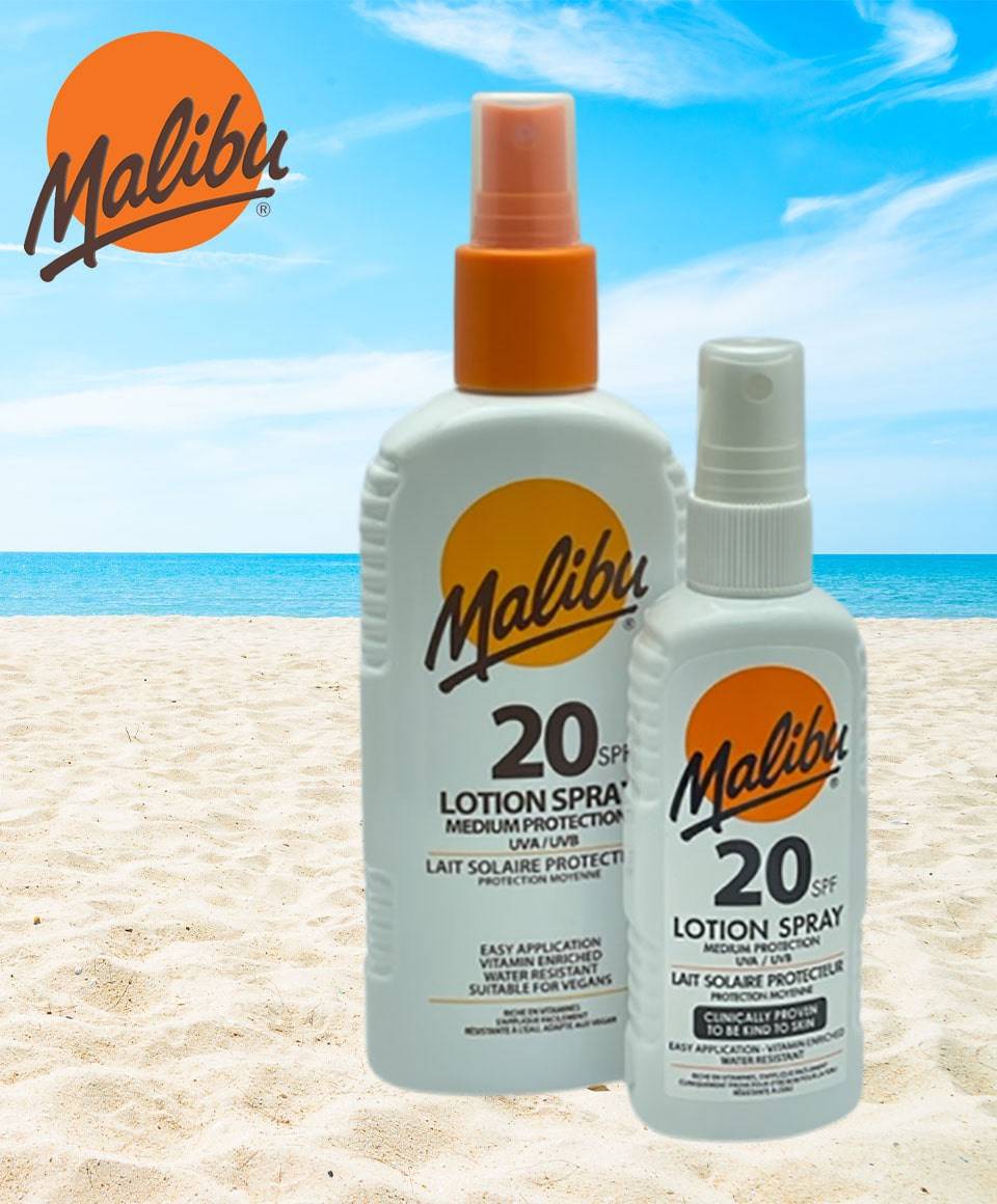 Lotion en spray Malibu Protection moyenne FPS 20