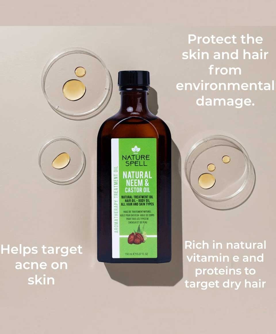 Nature Spell Natural Neem And Castor Oil