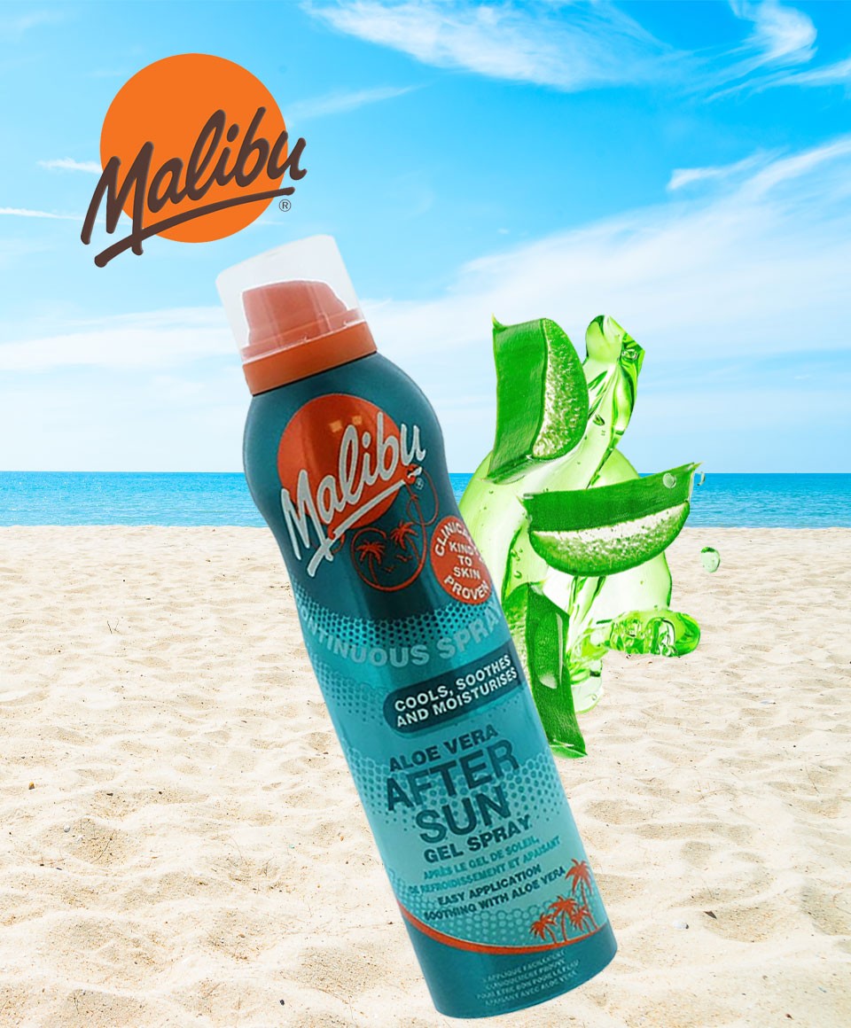 Continuous Spray Cools Soothes And Moisturises Aleo Vera After Sun Gel Spray