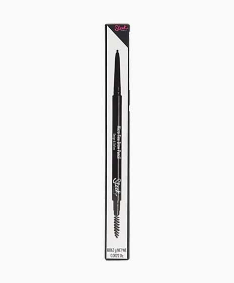 Sleek Make Up Micro Fine Brow Pencil in Ash Brown, a slim brow pencil with precise tip for natural-looking eyebrow definition.