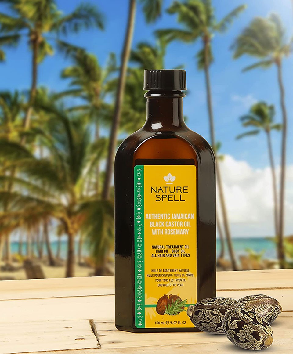 Nature Spell Authentic Jamaican Black Castor Oil With Rosemary