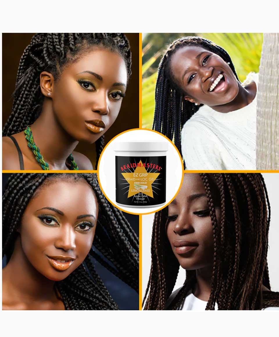 Braid Masters EZ Grip Lemongrass Firm Hold Braid And Loc Gel