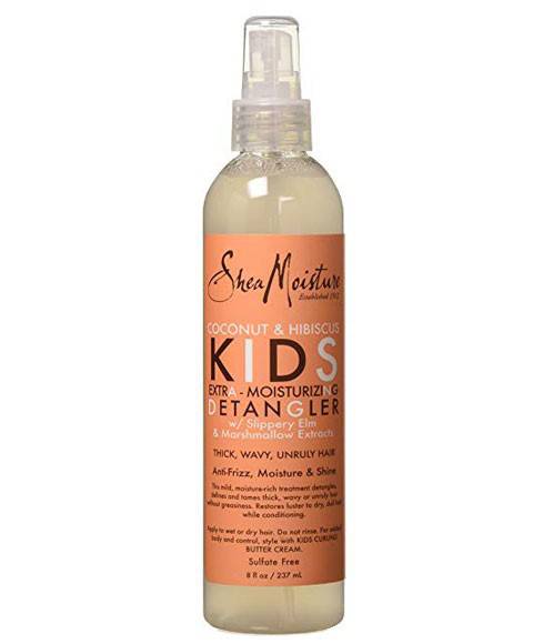 Shea Moisture Coconut and Hibiscus Kids Extra Moisturizing Detangler for soft, manageable children&