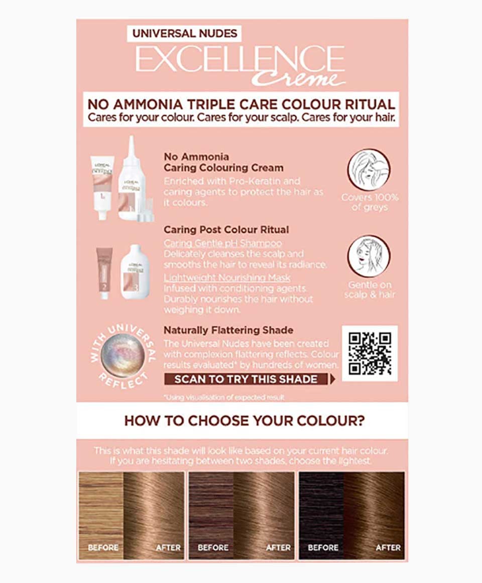 Excellence Creme Triple Care Hair Colour 7U Universal Blonde