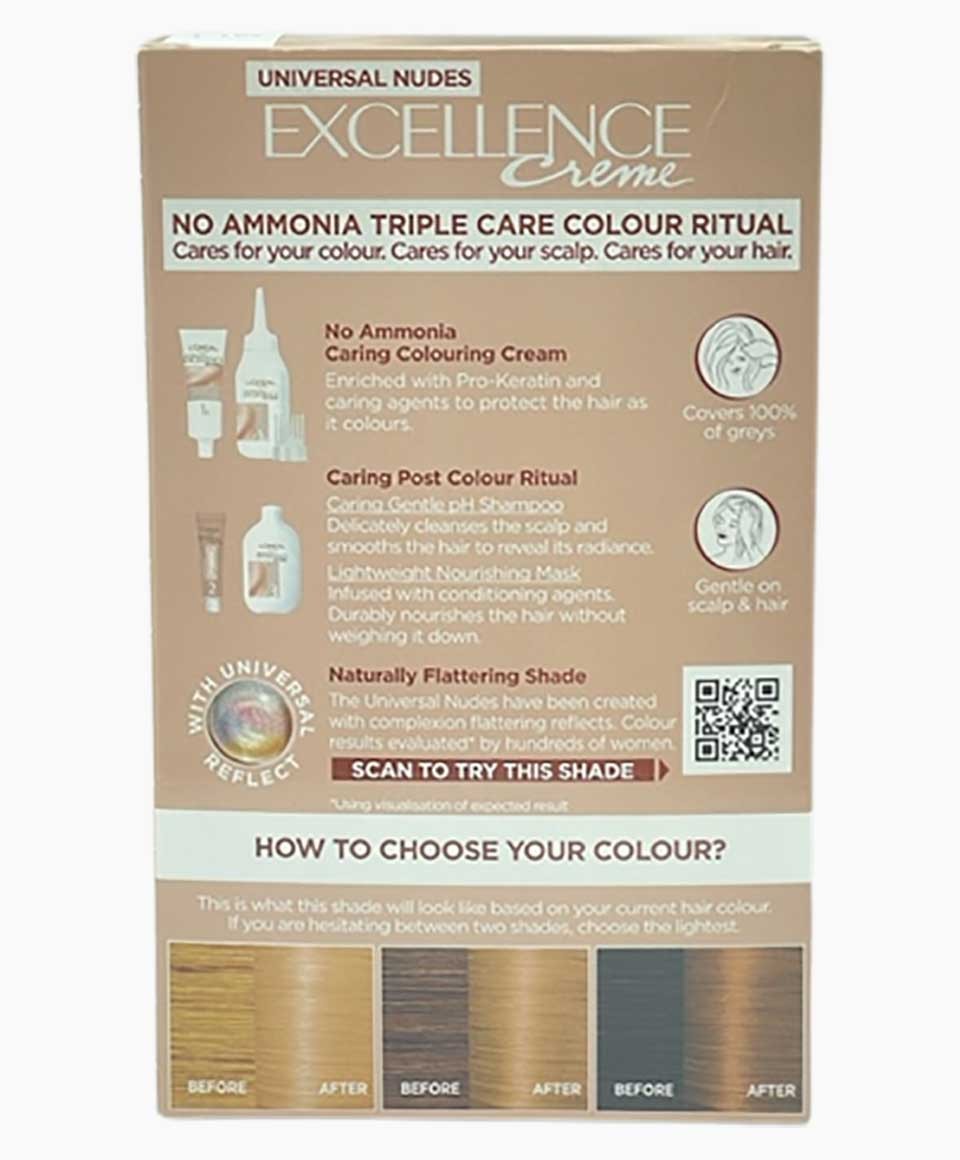 Excellence Creme Triple Care Hair Colour 8U Universal Light Blonde