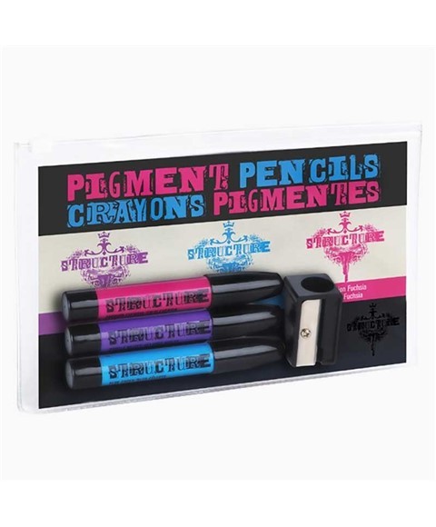 Crayons à pigments structurés