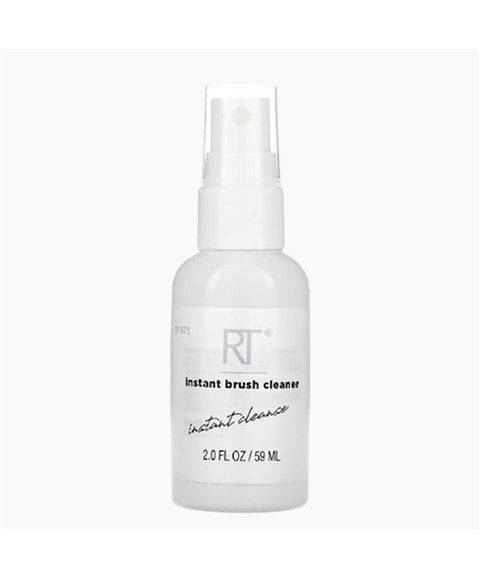 Real Techniques Instant Brush Cleaner in spray bottle, salon accessories for quick brush cleaning and maintenance.