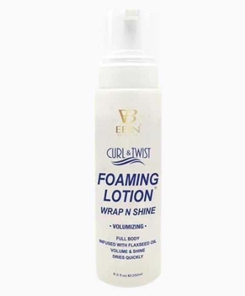 EBIN New York Curl And Twist Foaming Lotion Wrap And Shine Volumizing