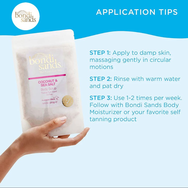 Bondi Sands Tropical Rum Scent Coconut And Sea Salt Body Scrub