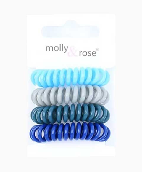 Molly And Rose Spiral Hair Bobble Grips Assorted 8784