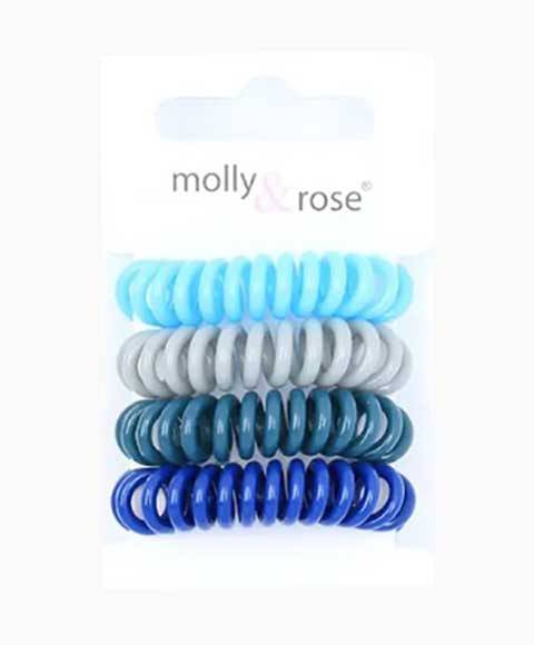 Molly And Rose Spiral Hair Bobble Grips Assorted 8784