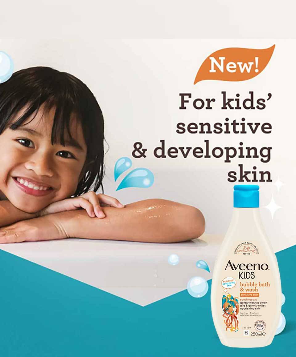 Johnson And Johnson Aveeno Kids Bubble Bath And Wash