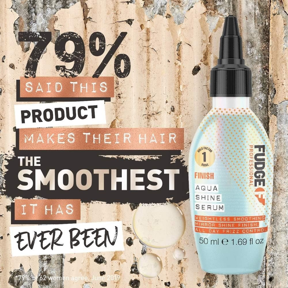 Fudge Aqua Shine 1 Hold Factor Aqua Shine Serum