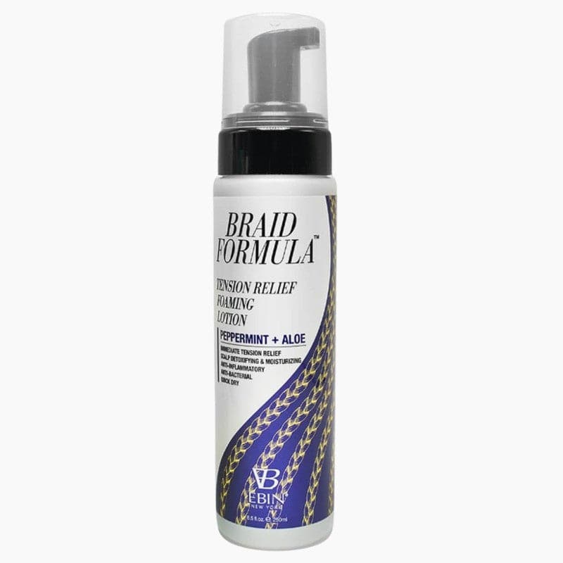 EBIN New York Braid Formula Entspannungs-Schaumlotion mit Pfefferminze und Aloe