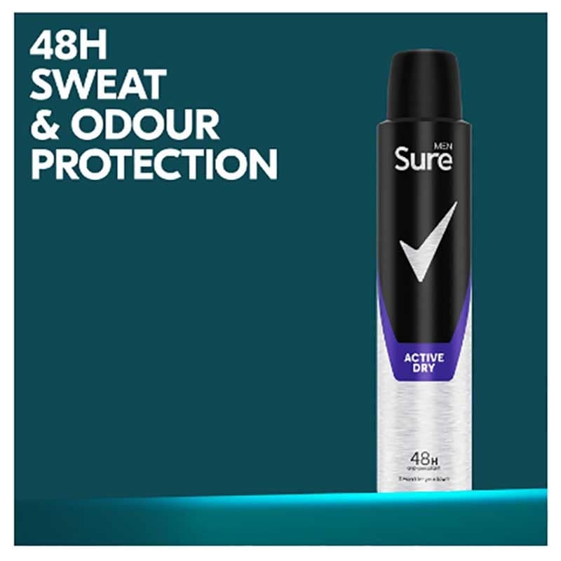 Spray anti-transpirant Sure Men Active Dry 48H