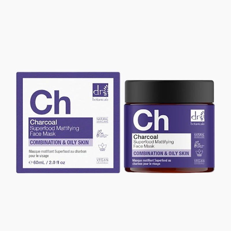 Dr Botanicals CH Charcoal Superfood Mattifying Face Mask