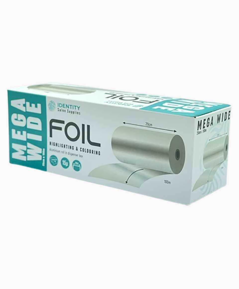 Identity Salon Supplies Highlighting and Colouring Mega Wide Foil for hair bleaching and coloring applications.