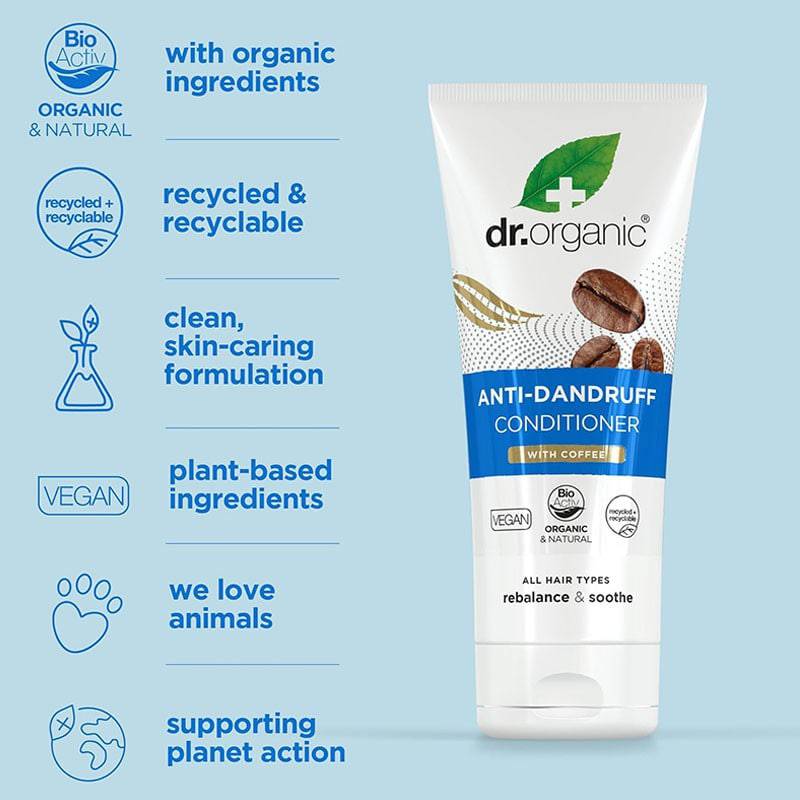 Après-shampoing antipelliculaire bio au café