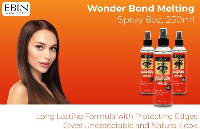 EBIN New York Wonder Lace Bond Melting Spray Extreme Firm Hold Active