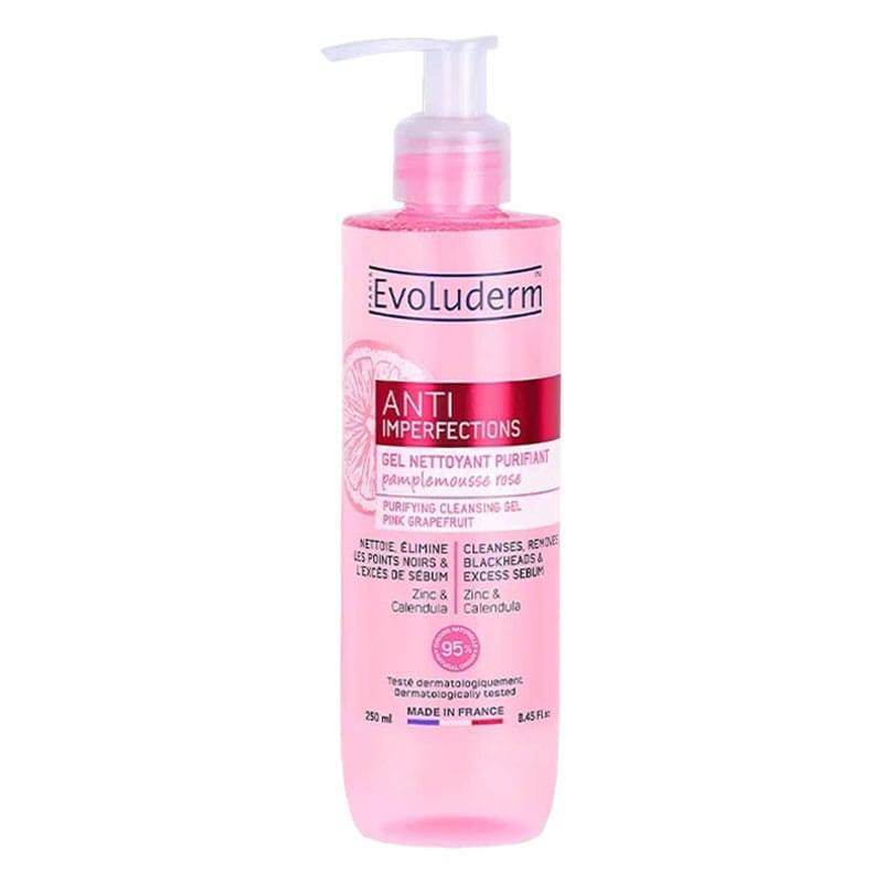 Evoluderm Anti Imperfection Purifying Cleansing Gel Pink Grapefruit