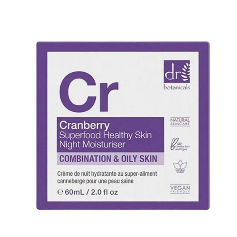 Dr Botanicals Cranberry Superfood Healthy Skin Night Moisturiser