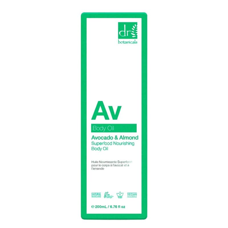 Dr Botanicals Avocado And Almond Superfood Nourishing Body Oil