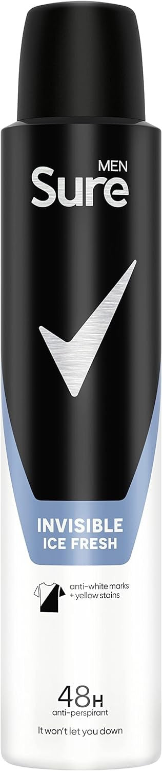 Sure Men Invisible Ice Fresh 48 H Deodorant Spray