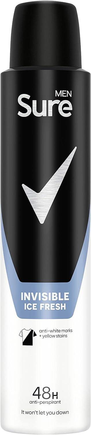 Sure Men Invisible Ice Fresh 48 H Deodorant Spray