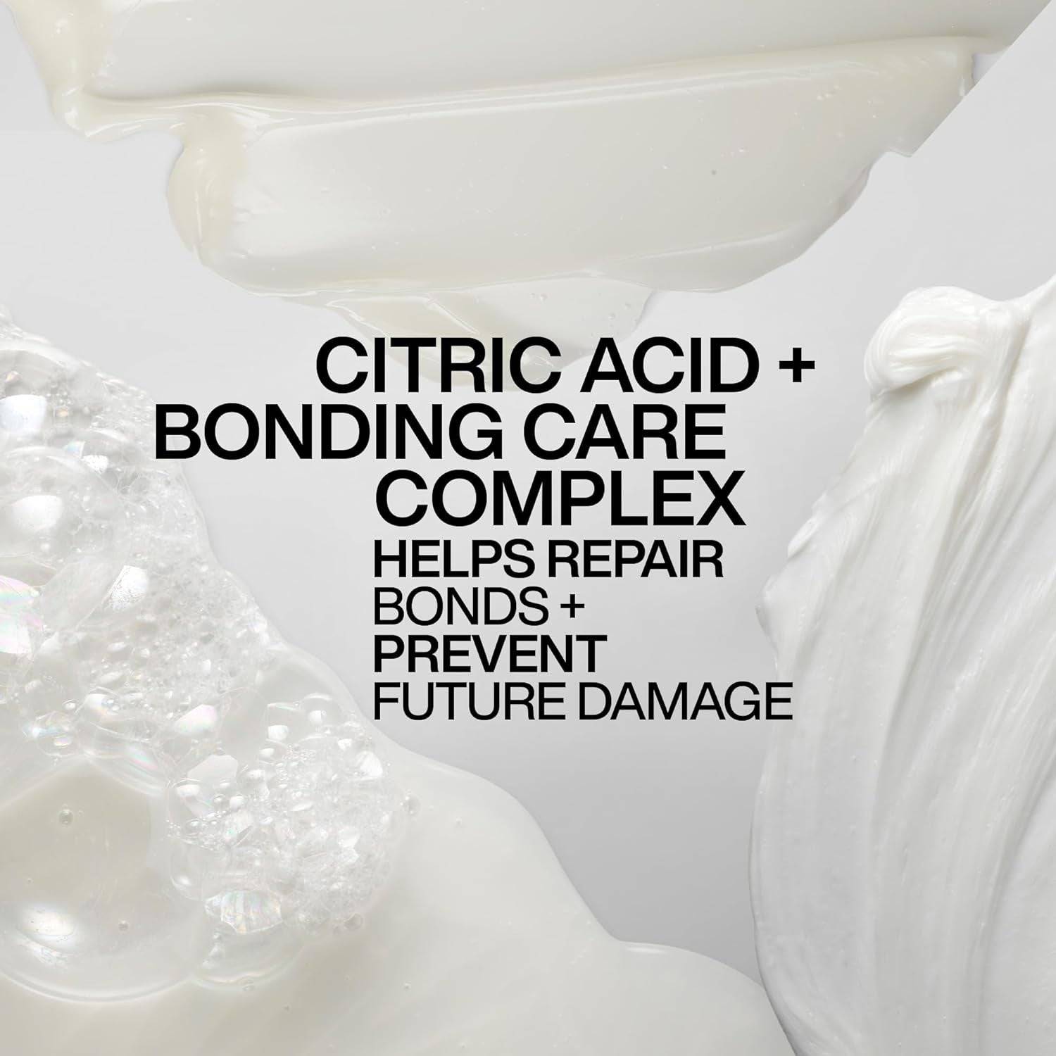 Redken Acidic Bonding Concentrate leave-in hair treatment bottle with pump for damaged or fragile hair care.