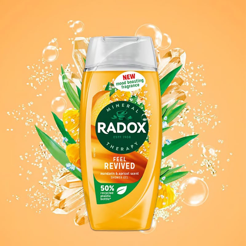 Radox Feel Revived Mandarin Apricot Scent Shower Gel
