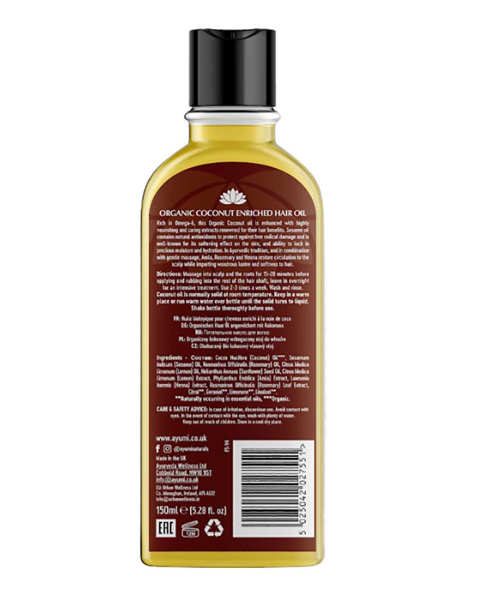Ayumi Naturals Organic Coconut Hair Oil