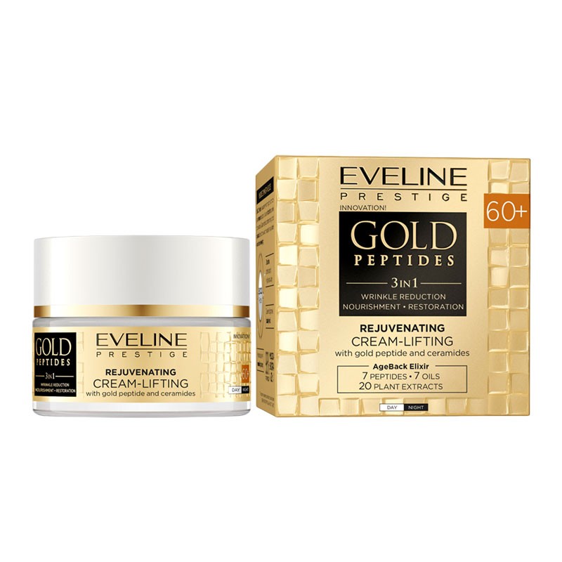 Eveline Gold Peptides 3 In 1 Rejuvenating Cream Lifting 60 Plus