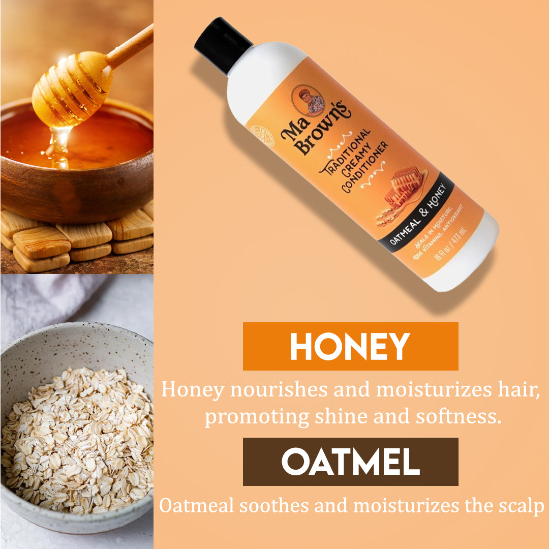 Traditional Creamy Conditioner With Oatmeal And Honey