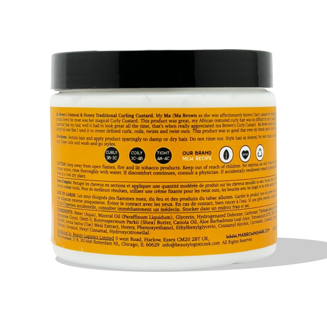 Traditional Curling Custard With Oatmeal And Honey