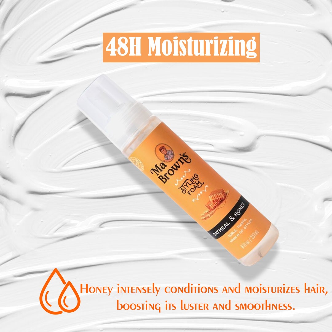 Styling Foam With Oatmeal And Honey