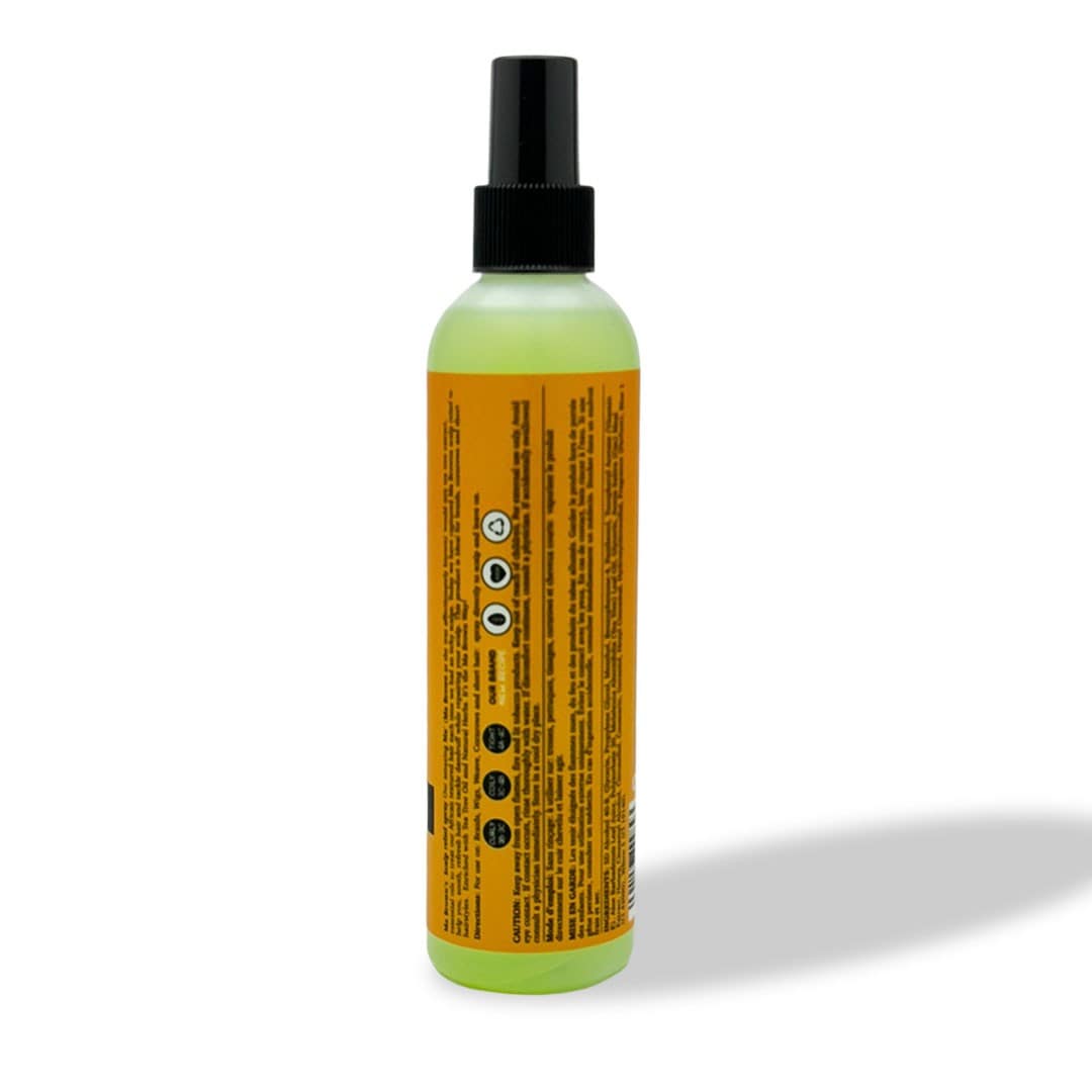 Ma Browns traditional itchy scalp spray with oatmeal and honey, featuring a spray bottle for soothing hair treatment.