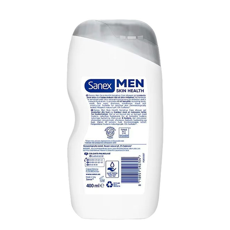 Sanex Men Skin Health Sensitive Care 6 In 1 Shower Gel