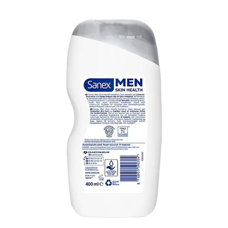 Sanex Men Skin Health Sensitive Care 6 In 1 Shower Gel