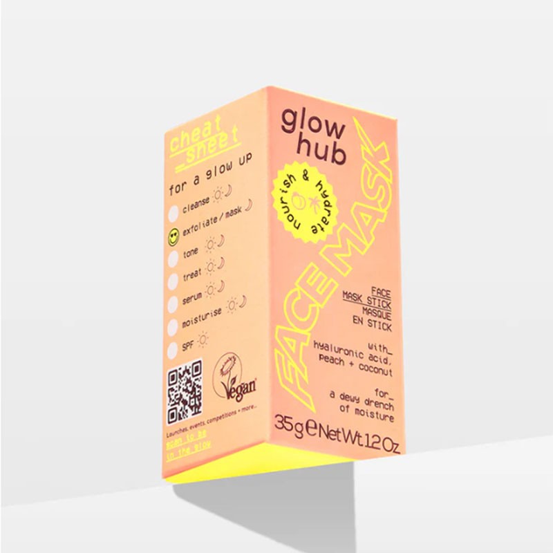 Glow Hub Nourish and Hydrate Face Mask Stick from Skin Basics line, showing the skincare product with a sleek, portable design.