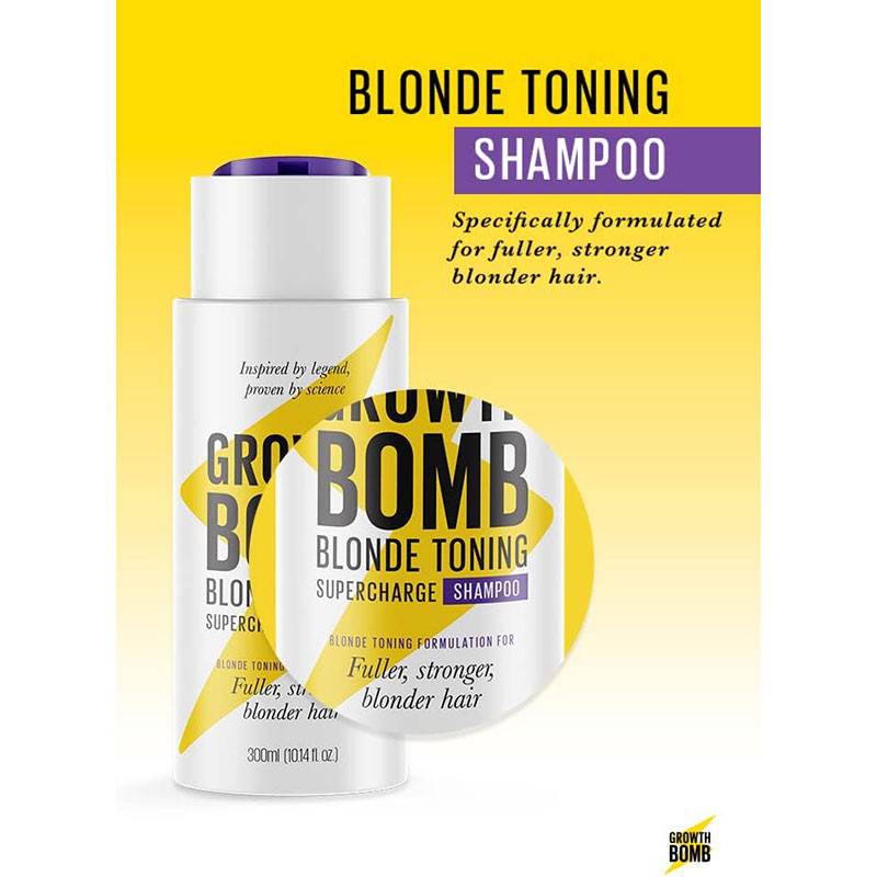 Growth Bomb Blonde Toning Supercharge Shampoo