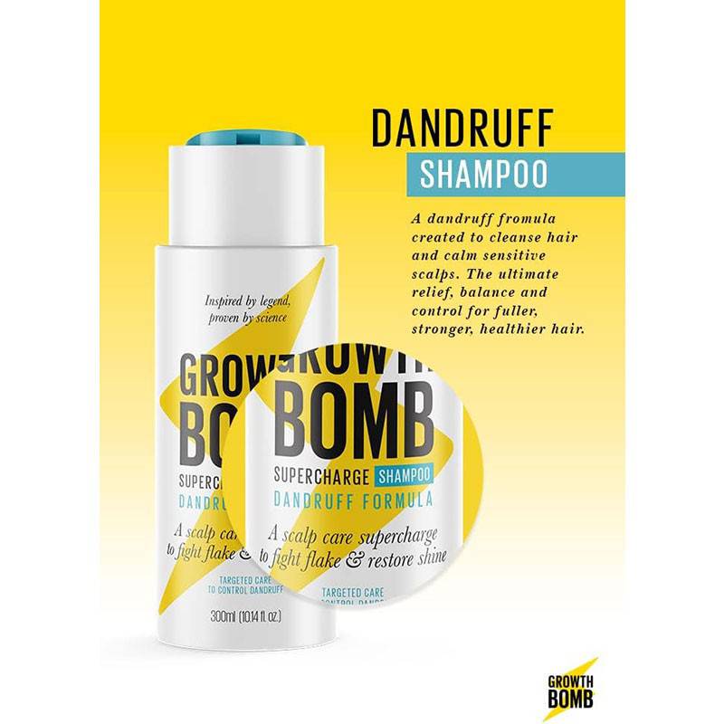 Growth Bomb Dandruff Formula Supercharge Shampoo